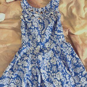 blue floral sundress